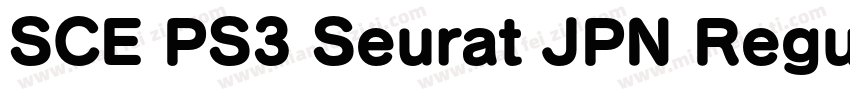 SCE PS3 Seurat JPN Regular字体转换